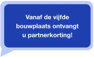 Vanaf de vijfde bouwplaats ontvangt u automatisch 15% korting op alle softwaremodules.