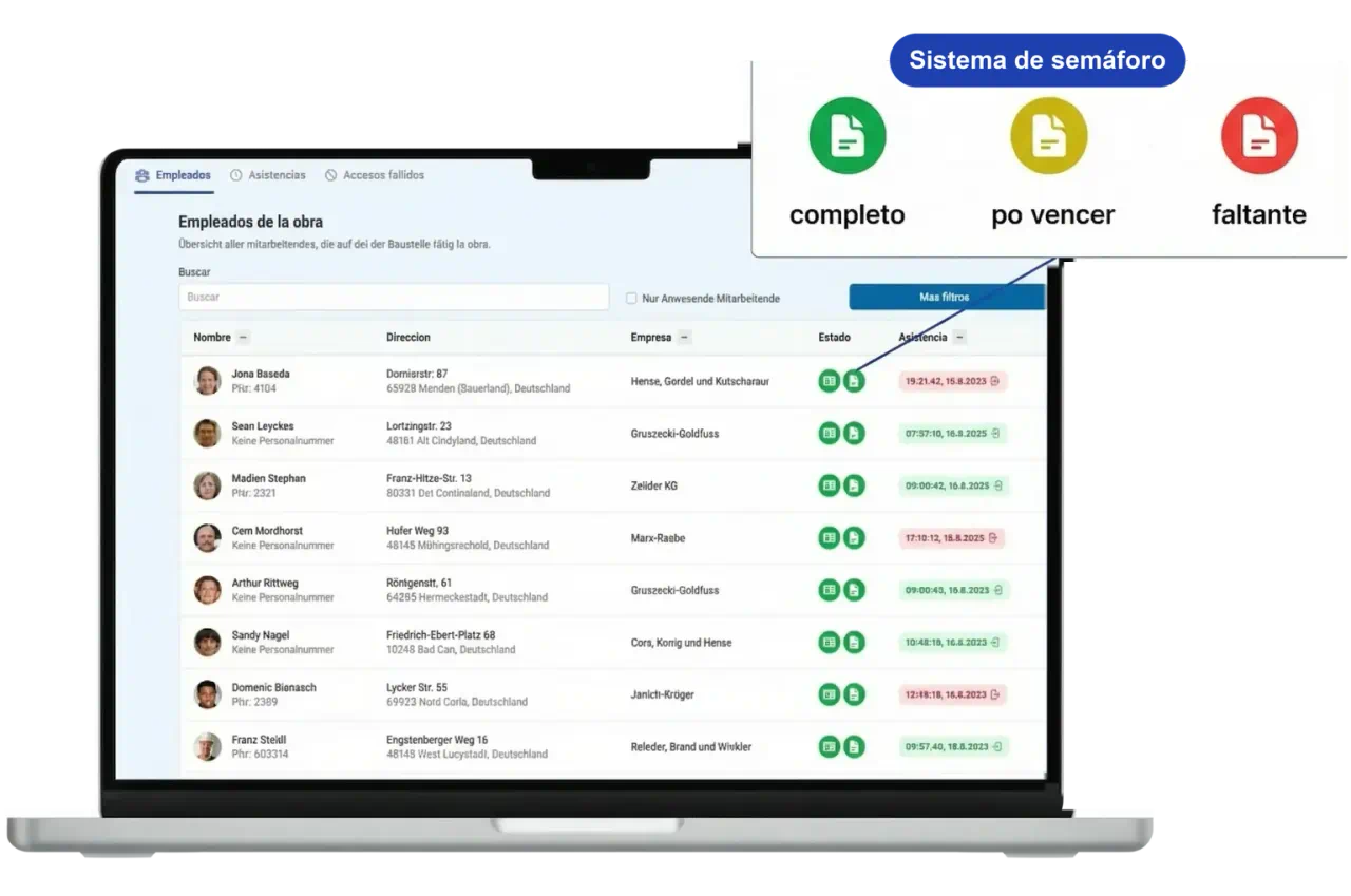 Certificados de subcontratistas en piloto automático