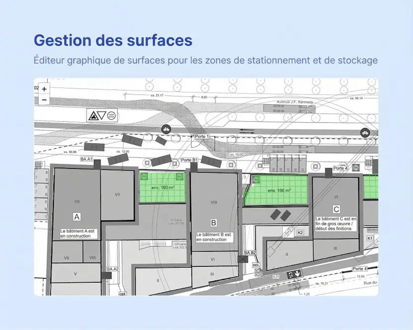 Gestion des surfaces