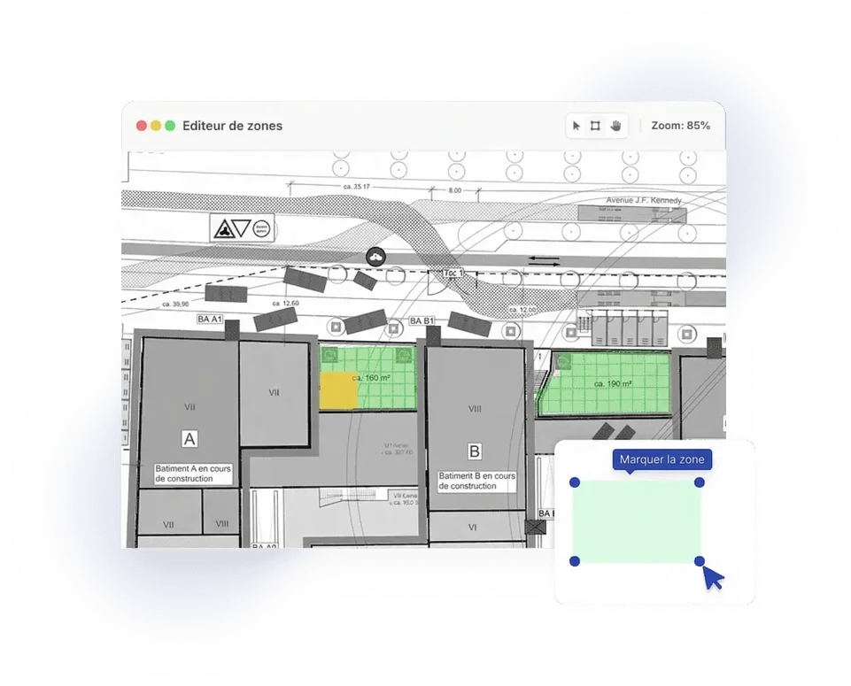 Des plans d'installation de chantier toujours à jour